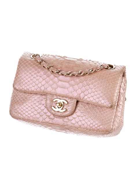 chanel small python classic flap bag|chanel flap pattern.